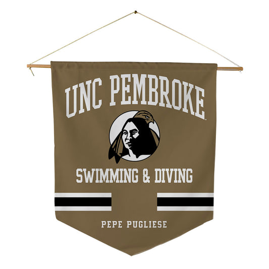 UNC Pembroke - NCAA Women's Swimming & Diving : Benedetta Pepe Pugliese - Pennant - 18" x 21"-0