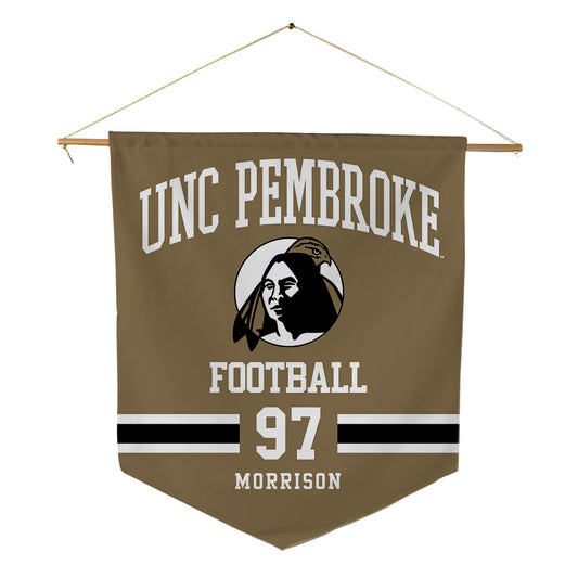 UNC Pembroke - NCAA Football : Zion Morrison - Pennant - 18" x 21"-0