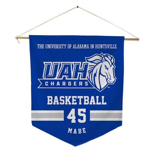UAH - NCAA Men's Basketball : Jordan Mabe - Pennant - 18" x 21"-0