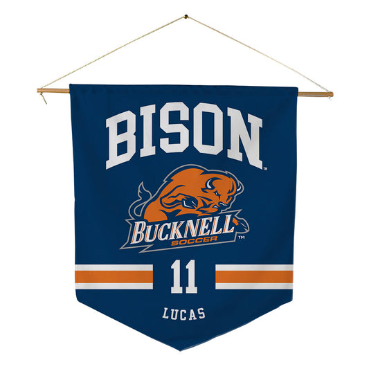 Bucknell - NCAA Men's Soccer : Jack Lucas - Pennant - 18" x 21"-0