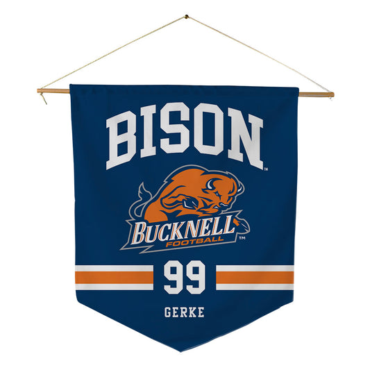 Bucknell - NCAA Football : Thomas Gerke - Pennant - 18" x 21"-0