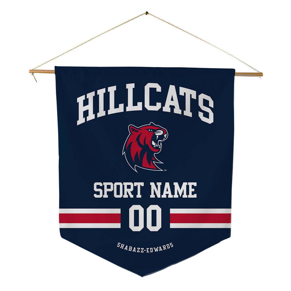 RSU - NCAA Men's Soccer : Kenzo Shabazz-Edwards - Pennant - 18" x 21"-0
