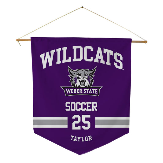 Weber - NCAA Women's Soccer : McKenzie Taylor - Pennant - 18" x 21"-0