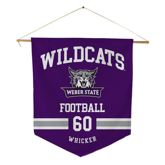Weber - NCAA Football : Riley Whicker - Pennant - 18" x 21"-0