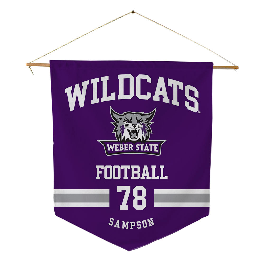 Weber - NCAA Football : Luke Sampson - Pennant - 18" x 21"-0