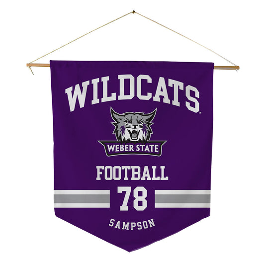 Weber - NCAA Football : Luke Sampson - Pennant - 18" x 21"-0