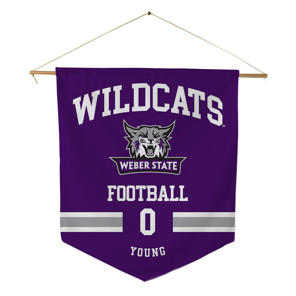 Weber - NCAA Football : Robert Young - Pennant - 18" x 21"-0
