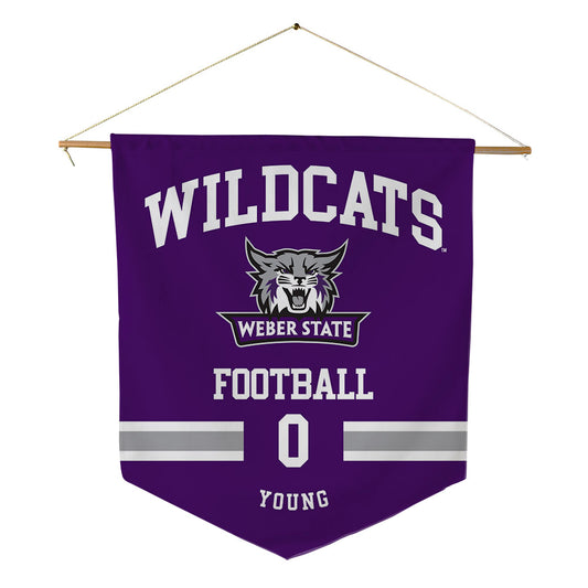 Weber - NCAA Football : Robert Young - Pennant - 18" x 21"-0