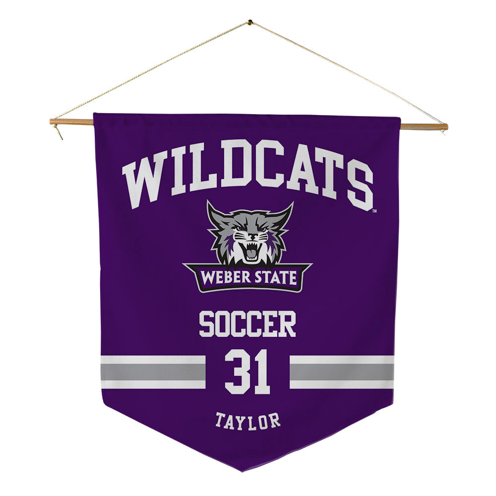 Weber - NCAA Women's Soccer : McKenzie Taylor - Pennant - 18" x 21"-0
