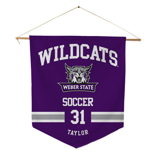 Weber - NCAA Women's Soccer : McKenzie Taylor - Pennant - 18" x 21"-0