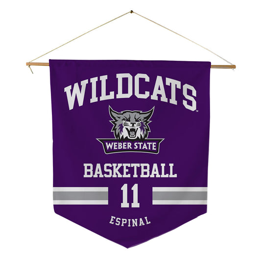 Weber - NCAA Men's Basketball : Kevin Espinal - Pennant - 18" x 21"-0