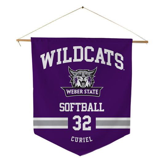 Weber - NCAA Softball : Jade Curiel - Pennant - 18" x 21"-0