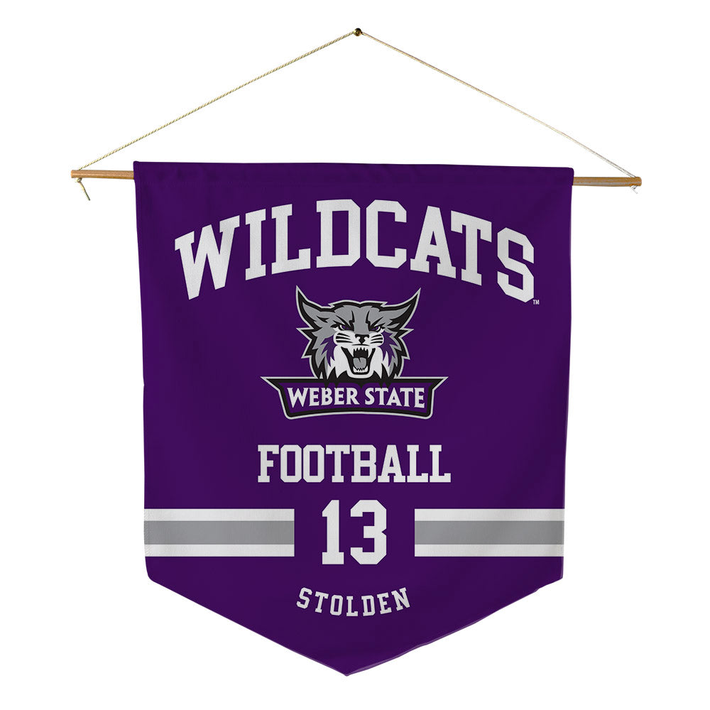 Weber - NCAA Football : Khalil Stolden - Pennant - 18" x 21"-0