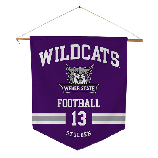 Weber - NCAA Football : Khalil Stolden - Pennant - 18" x 21"-0