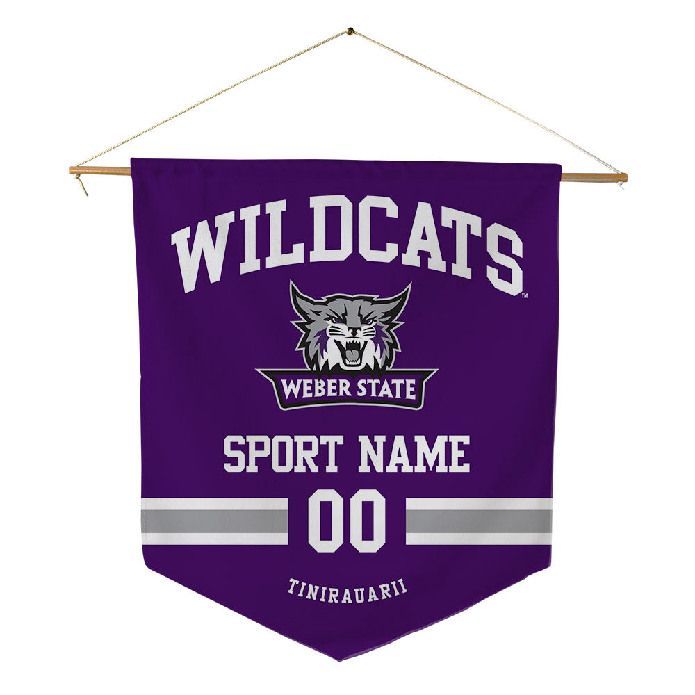 Weber - NCAA Football : Raimoana Tinirauarii - Pennant - 18" x 21"-0