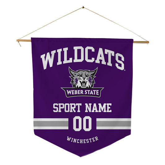 Weber - NCAA Football : Paliku Winchester - Pennant - 18" x 21"-0