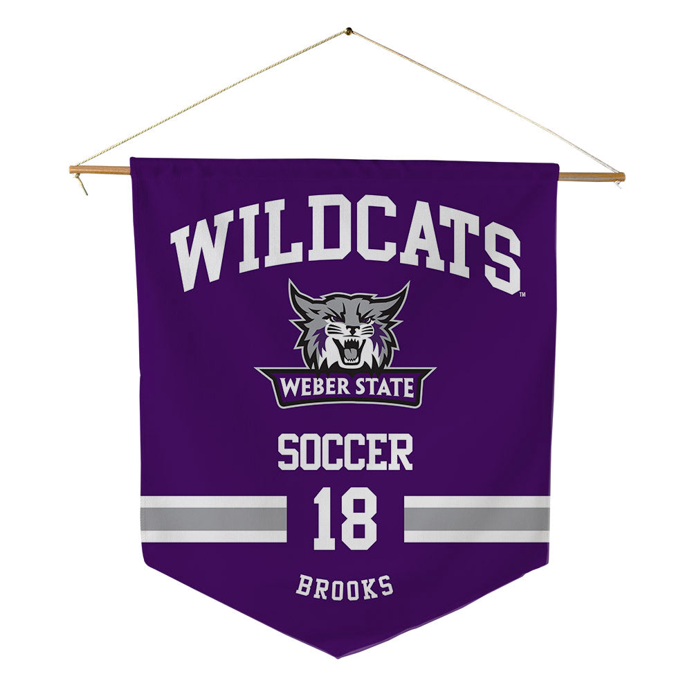 Weber - NCAA Women's Soccer : Nellie Brooks - Pennant - 18" x 21"-0