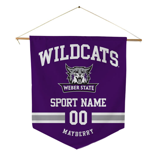 Weber - NCAA Football : Jasean Mayberry - Pennant - 18" x 21"-0