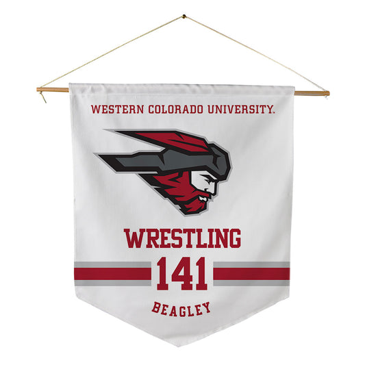 Western - NCAA Wrestling : Caiden Beagley - Pennant - 18" x 21"-0