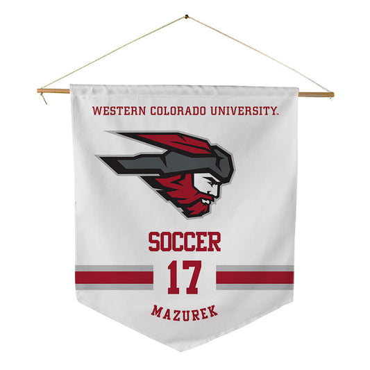 Western - NCAA Women's Soccer : Caitlin Mazurek - Pennant - 18" x 21"-0