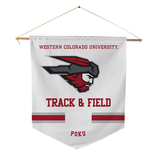 Western - NCAA Men's Track & Field : Jeffrey Poku - Pennant - 18" x 21"-0