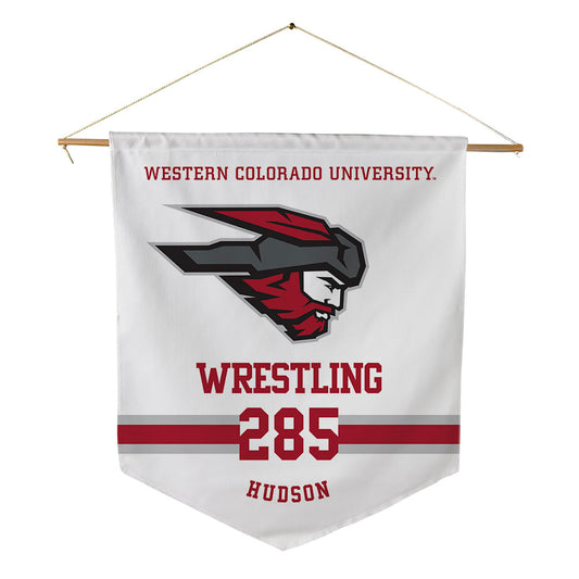 Western - NCAA Wrestling : Kevin Hudson - Pennant - 18" x 21"-0