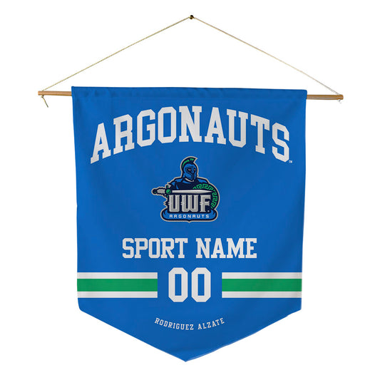 UWF - NCAA Men's Soccer : Nikolas Rodriguez Alzate - Pennant - 18" x 21"-0