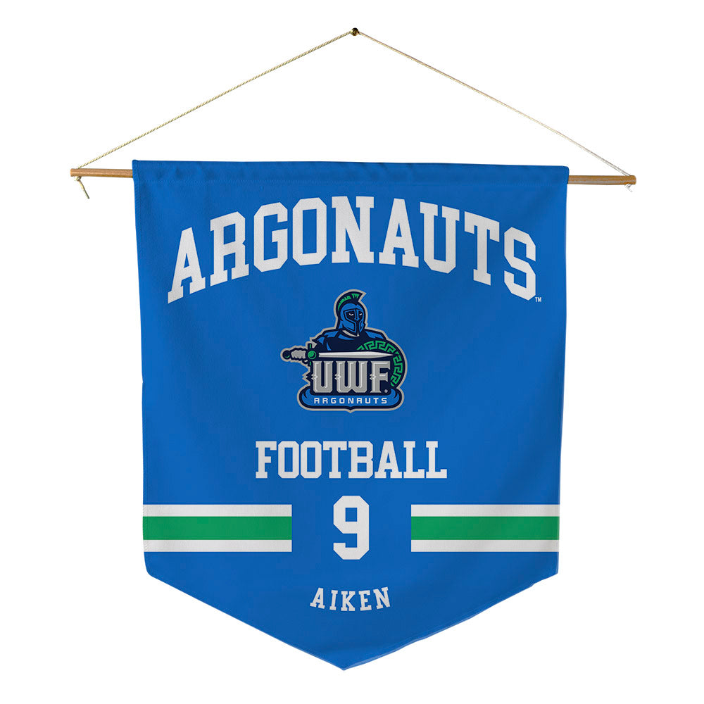 UWF - NCAA Football : Adam Aiken - Pennant - 18" x 21"-0