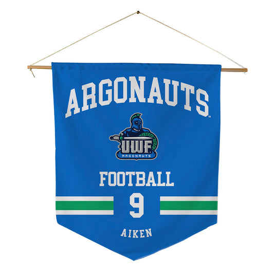 UWF - NCAA Football : Adam Aiken - Pennant - 18" x 21"-0