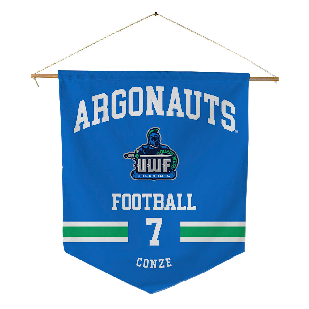UWF - NCAA Football : Ty Conze - Pennant - 18" x 21"-0