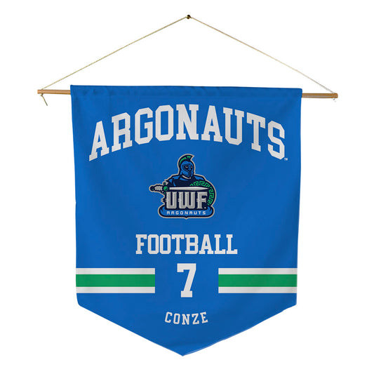 UWF - NCAA Football : Ty Conze - Pennant - 18" x 21"-0