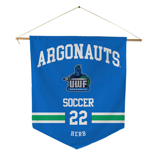 UWF - NCAA Women's Soccer : Kaitlyn Herb - Pennant - 18" x 21"-0