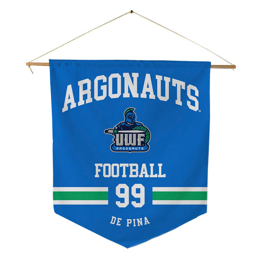 UWF - NCAA Football : Diego De pina - Pennant - 18" x 21"-0
