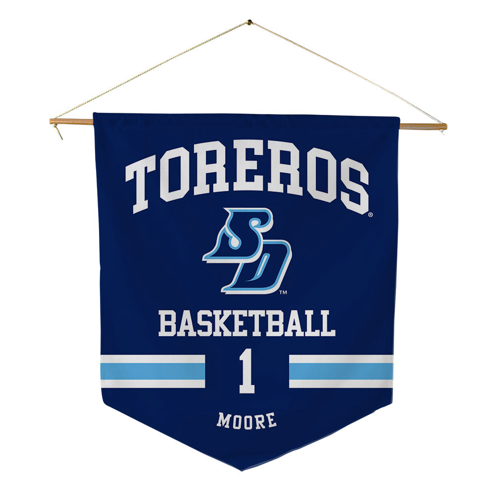 San Diego - NCAA Women's Basketball : Dresha Moore - Pennant - 18" x 21"-0