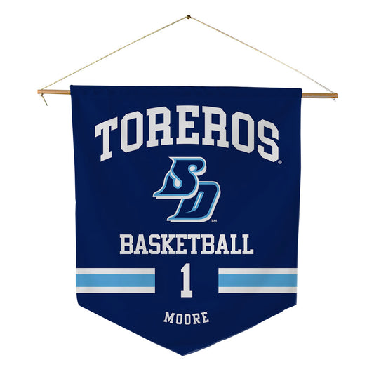 San Diego - NCAA Women's Basketball : Dresha Moore - Pennant - 18" x 21"-0