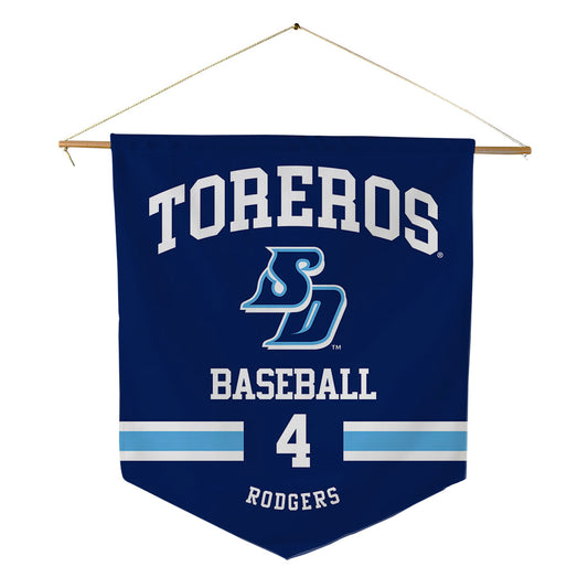 San Diego - NCAA Baseball : Owen Rodgers - Pennant - 18" x 21"-0