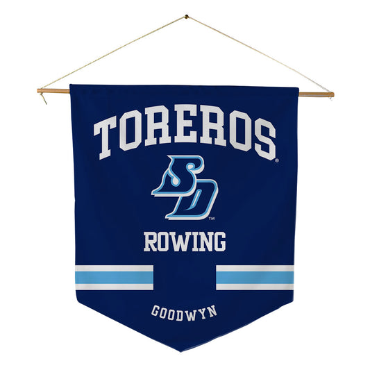 San Diego - NCAA Women's Rowing : Olivia Goodwyn - Pennant - 18" x 21"-0