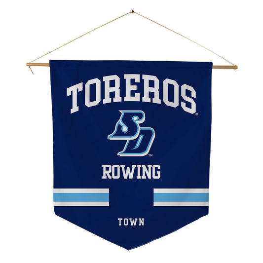 San Diego - NCAA Women's Rowing : Sawyer Town - Pennant - 18" x 21"-0