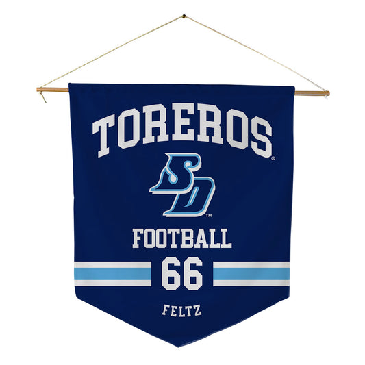 San Diego - NCAA Football : Zane Feltz - Pennant - 18" x 21"-0