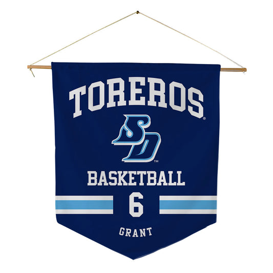 San Diego - NCAA Men's Basketball : Boden Grant - Pennant - 18" x 21"-0