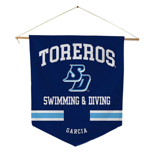 San Diego - NCAA Women's Swimming & Diving : Bethany Garcia - Pennant - 18" x 21"-0