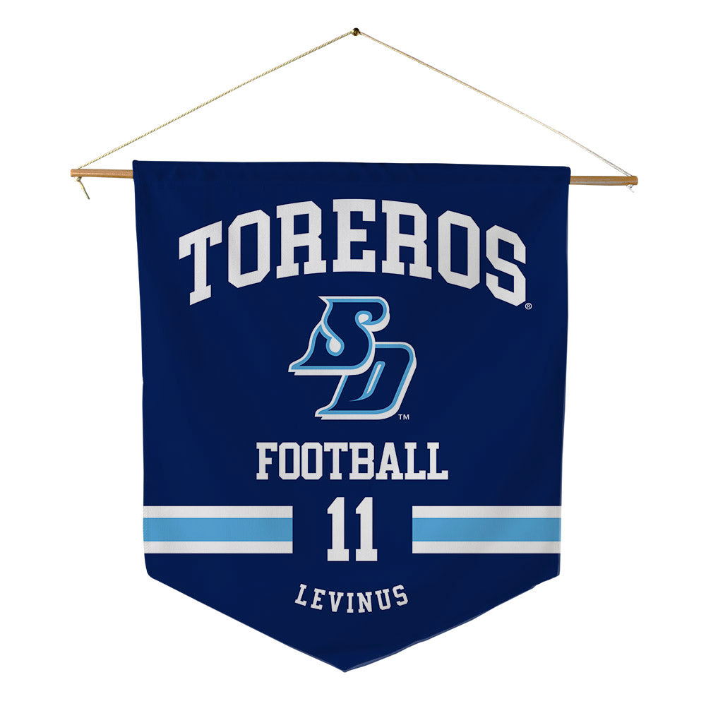 San Diego - NCAA Football : Charlie LeVinus - Pennant - 18" x 21"-0