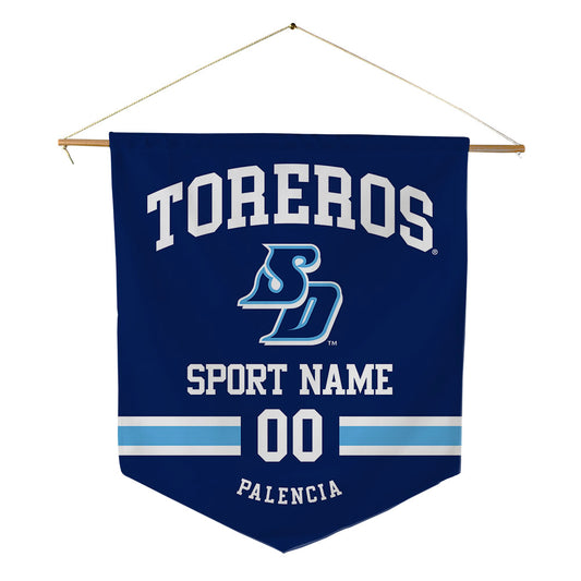 San Diego - NCAA Baseball : Fernando Palencia - Pennant - 18" x 21"-0