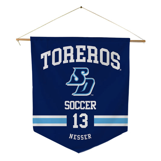 San Diego - NCAA Women's Soccer : Brianna Nesser - Pennant - 18" x 21"-0