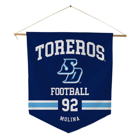 San Diego - NCAA Football : Shayden Molina - Pennant - 18" x 21"-0