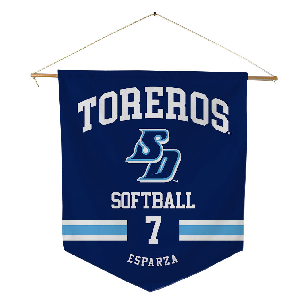 San Diego - NCAA Softball : Liliana Esparza - Pennant - 18" x 21"-0