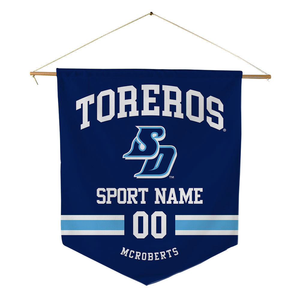 San Diego - NCAA Baseball : Chaz McRoberts - Pennant - 18" x 21"-0