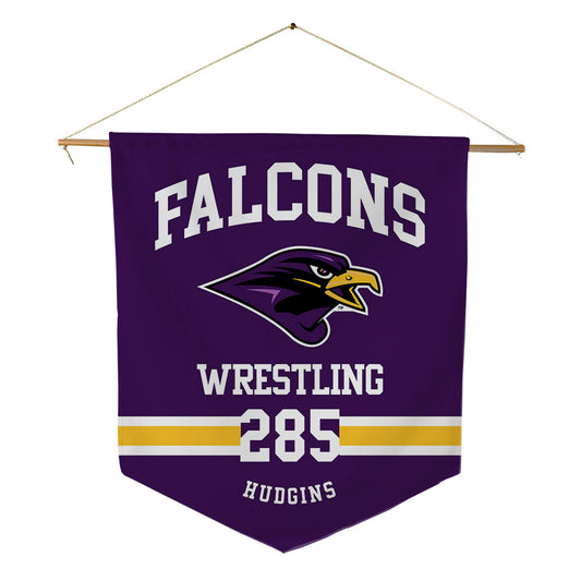 Montevallo - NCAA Wrestling : Jaxon Hudgins - Pennant - 18" x 21"-0
