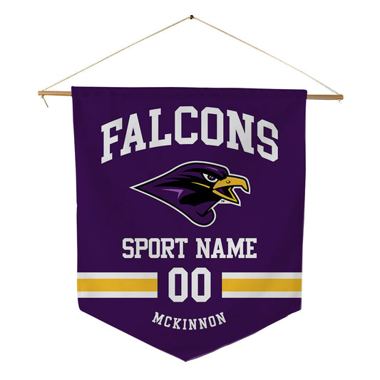 Montevallo - NCAA Men's Basketball : Devon Mckinnon - Pennant - 18" x 21"-0