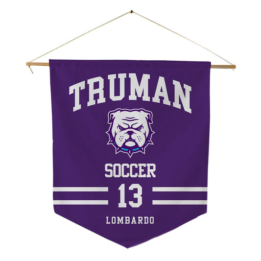 Truman - NCAA Men's Soccer : Brady Lombardo - Pennant - 18" x 21"-0
